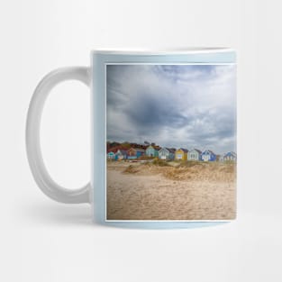 Stormy Skies and Beach Huts at Mudeford Mug